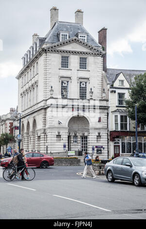 NatWest Bank.  Mostyn Street, Llandudno, North Wales, Großbritannien. Stockfoto