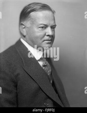 Herbert Hoover (1874-1964), 31. USA President 1929-1933, Head and Shoulders Portrait, Harris & Ewing, Ende der 20er Jahre Stockfoto