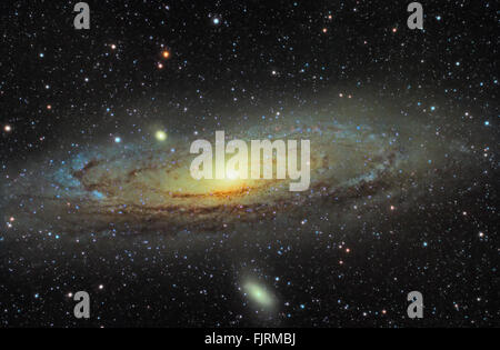 M31 Andromeda-Galaxie Stockfoto