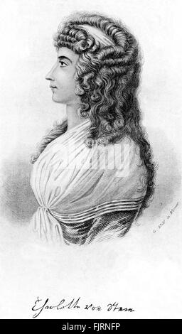 Charlotte von Stein (1742-1827), Hofdame in der Weimarer Hof Herzogin Amalia und enger Freund von Johann Wolfgang von Goethe - deutscher Dichter, Schriftsteller, Dramatiker und Philosoph.  28. August 1749 - März 22. 1832 Stockfoto