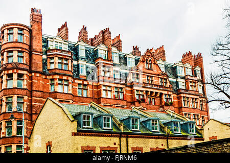 Wohnungen in London Bloomsbury Bereich; Haeuser in Bloomsbury Stockfoto