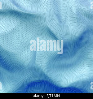 Abstrakt 3D blass grün net Tuch Hintergrund Stockfoto