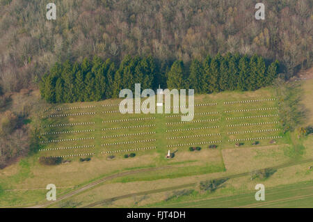 Meuse (55), Dombasle En Argonne, Cimetière Militaire Française De La Guerre Mondiale (Vue Aerienne) ua / / Frankreich, Meuse (5 Stockfoto