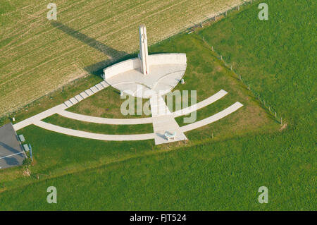 Meuse (55), Le Moulin Brule, Memorial De La Voie Sacree (Vue Aerienne) / / Frankreich, Meuse (55), Le Moulin Brule, Denkmal von Sacre Stockfoto