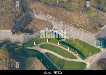 Meuse (55), Ville de Verdun, Citadelle, Remparts (Vue Aerienne) / / Frankreich, Meuse (55), Verdun Stadt, Zitadelle, Zinnen (Antenne Stockfoto