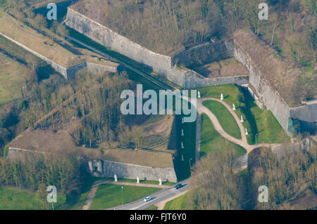 Meuse (55), Ville de Verdun, Citadelle, Remparts (Vue Aerienne) / / Frankreich, Meuse (55), Verdun Stadt, Zitadelle, Zinnen (Antenne Stockfoto