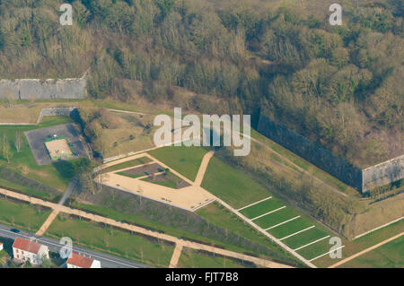 Meuse (55), Ville de Verdun, Citadelle, Remparts (Vue Aerienne) / / Frankreich, Meuse (55), Verdun Stadt, Zitadelle, Zinnen (Antenne Stockfoto
