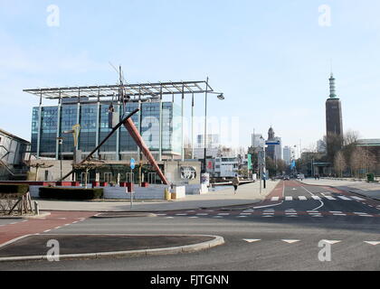 Neue Institute Museum (Nieuwe Instituut - HNI) in Rotterdam, Holland. Museum für Architektur, Design & e-Kultur im Museumspark. Stockfoto