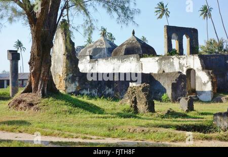 Die historischen Ruinen des Maruhubi Palasts auf der Insel von Zanzibar, Tansania Stockfoto
