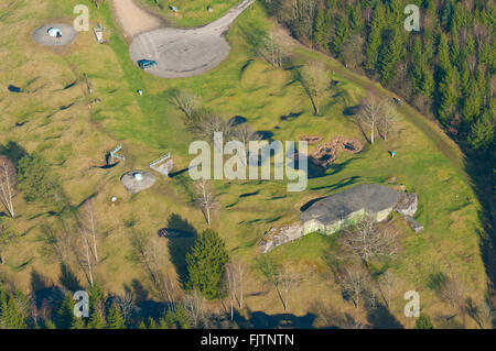 Meuse (55), Verdun, champs de Batailles De La 1ere Guerre Mondiale, Ouvrage de Froideterre (Vue Aerienne) / / Frankreich, Meuse (55) Stockfoto