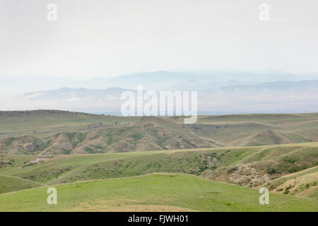 Steppe in der Nähe von David Gareja Kloster, Georgia Stockfoto