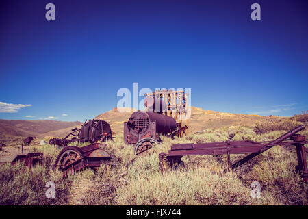 Ghost Town Bodie, ex-Goldmine in Kalifornien Stockfoto