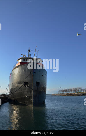 Dampfschiff auf dem Eriesee Stockfoto