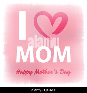 [EPS10] Ich liebe Mutter - schönen Muttertagskarte Stock Vektor