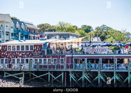 Eagles Nest Cocktails und Lobster Restaurant in Bar Harbor Stockfoto