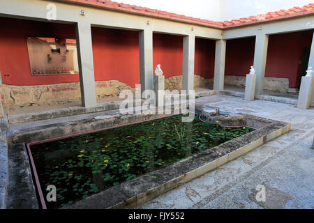 Casa Romana, das römische Haus der Kos, Insel Kos, Dodekanes-Gruppe von Inseln, Süd Ägäis, Griechenland. Stockfoto