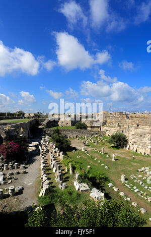 Neratzia Schloss, eine ehemalige Festung der Ritter des Heiligen Johannes von Jerusalem, Insel Kos, Dodekanes-Gruppe von Inseln, südliche Ägäis Stockfoto