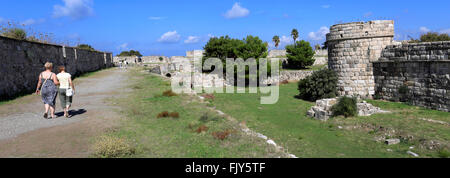 Neratzia Schloss, eine ehemalige Festung der Ritter des Heiligen Johannes von Jerusalem, Insel Kos, Dodekanes-Gruppe von Inseln, südliche Ägäis Stockfoto