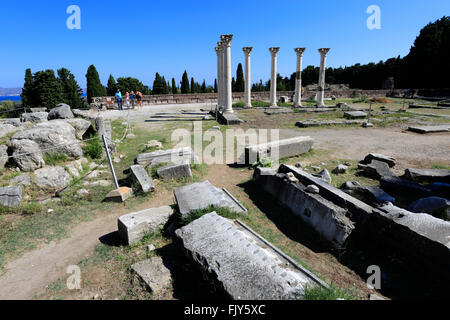 Das Asklepieion einen Heilungstempel, heilig, Gott Asklepios, dem griechischen Gott der Medizin, Insel Kos, Dodekanes Stockfoto