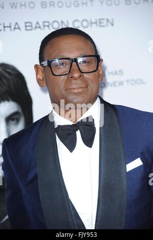 Los Angeles, CA, USA. 3. März 2016. David Harewood im Ankunftsbereich für die Brüder GRIMSBY Premiere, The Regency Village Theatre, Los Angeles, CA 3. März 2016. Bildnachweis: Elizabeth Goodenough/Everett Collection/Alamy Live-Nachrichten Stockfoto