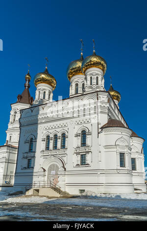 Kirche des Alexander Newski-Railway Square in Twer, Russland Stockfoto