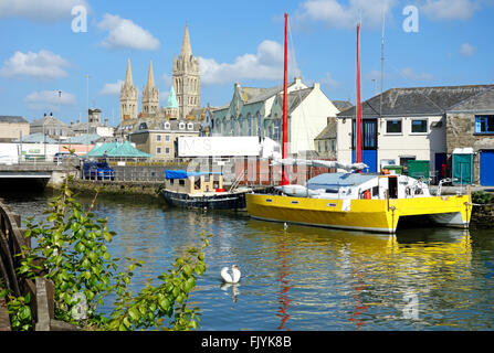 Der Fluss Fal in der Stadt Truro, Cornwall, England, UK Stockfoto