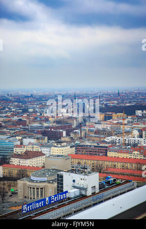 BERLIN, Deutschland - ca. März 2015: Blick über die Stadt Berlin Stockfoto