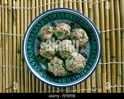 Indonesien und Osttimor Frikadellen - Huhn Bakso Stockfoto