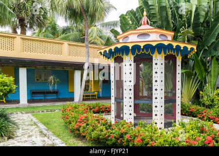 Innenhof des Bonnet House Estate und Museum in Fort Lauderdale, Florida, USA Stockfoto