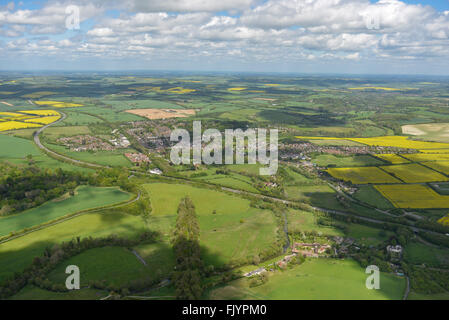 Eine Luftaufnahme des Whitchurch, bewohnt das älteste kontinuierlich Stadt in Shropshire Stockfoto