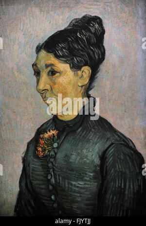 Vincent Van Gogh (1853-1890). Niederländische Post-Impressionisten Maler. Porträt von Madame Trabuc, 1889. Öl auf Leinwand. Eremitage (Eremitage). St. Petersburg. Russland. Stockfoto