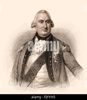 Charles Cornwallis, 1. Marquess Cornwallis, Knight of the Garter, 1738-1805, britischer General im amerikanischen Unabhängigkeitskrieg Stockfoto