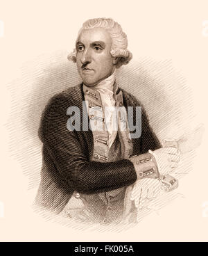 Samuel Hood, 1. Viscount Hood, 1724-1816, britischer admiral Stockfoto