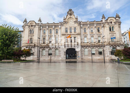 Ayuntamiento oder Casa Consistorial, Rathaus. Santander. Stockfoto