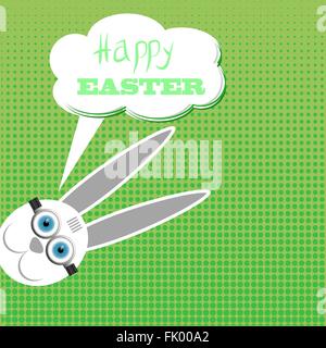 Osterhase. Grußkarte Stock Vektor