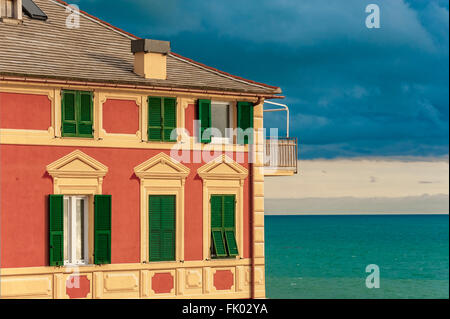 Italien Ligurien Genua Albaro Corso Italia Stockfoto