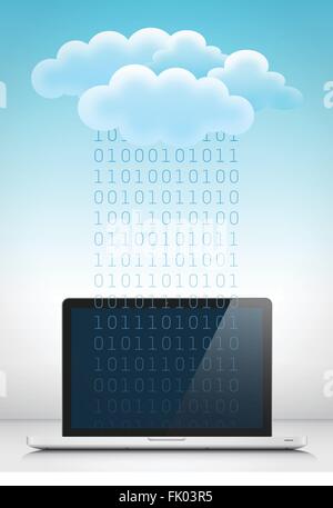 Die Wolke 3 Stock Vektor