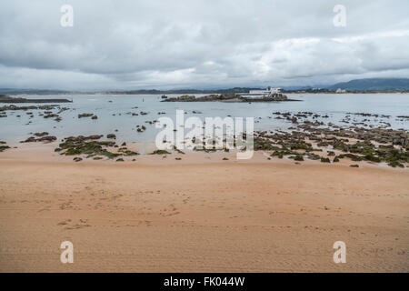 Real Sitio De La Magdalena, Strand, Santander, Kantabrien, Spanien. Stockfoto