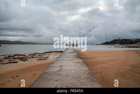 Real Sitio De La Magdalena, Strand, Santander, Kantabrien, Spanien. Stockfoto