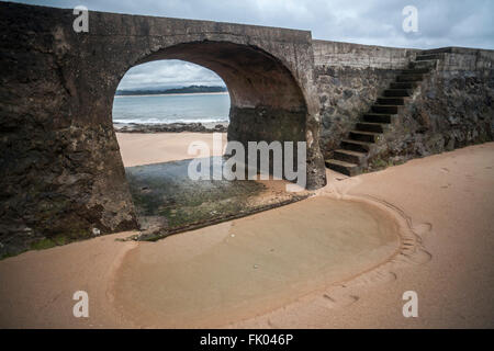 Real Sitio De La Magdalena, Strand, Santander, Kantabrien, Spanien. Stockfoto