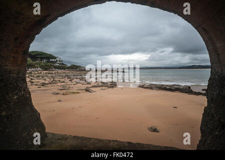 Real Sitio De La Magdalena, Strand, Santander, Kantabrien, Spanien. Stockfoto