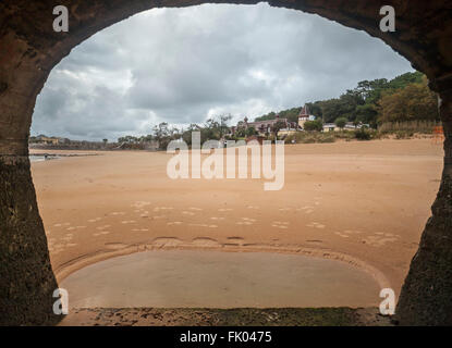 Real Sitio De La Magdalena, Strand, Santander, Kantabrien, Spanien. Stockfoto