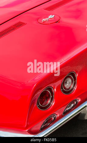 1969 Chevrolet Corvette Stingray abstrakt. Amerikanische Sportwagen-Klassiker Stockfoto