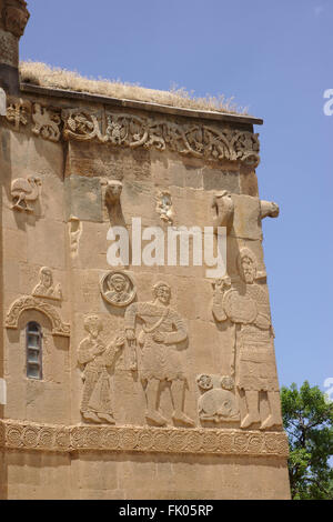 Akdamar Kirche, Kirche des Heiligen Kreuzes, Insel Akdamar im Vansee, Ost-Anatolien, Türkei Stockfoto