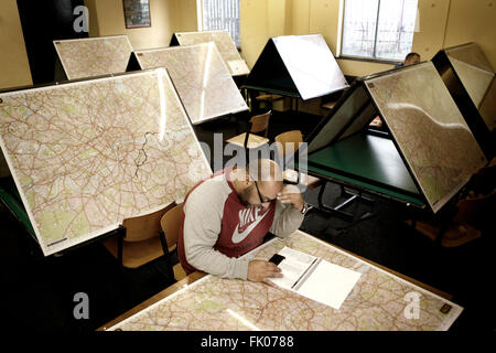 Studenten wissen Punkt Traiining Centre in London. Stockfoto