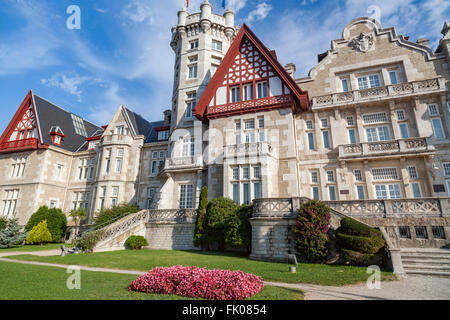 Palacio De La Magdalena, Real Sitio De La Magdalena, Santander, Kantabrien, Spanien. Stockfoto