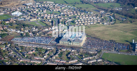 Morrisons Supermärkte Hauptsitz, Bradford, West Yorkshire, Nordengland Stockfoto