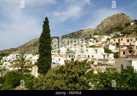 Griechenland, Kreta, Makrigialos, Das Schöne Bergdorf Pefki Stockfoto