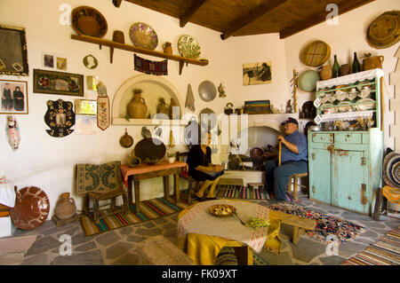 Griechenland, Kreta, Makrigialos, Das Kleine Volkskundemuseum Im Bergdorf Pefki Stockfoto