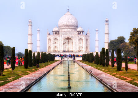 Taj Mahal, Agra, Uttar Pradesh, Indien, Asien Stockfoto
